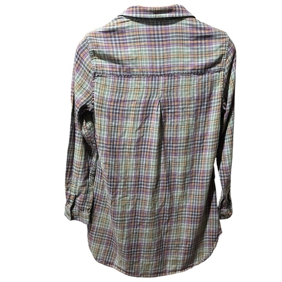 Toad&Co Lot/Bundle of Two Plaid Button-Up Mixo Tunics Multicolor Small - Picture 4 of 16